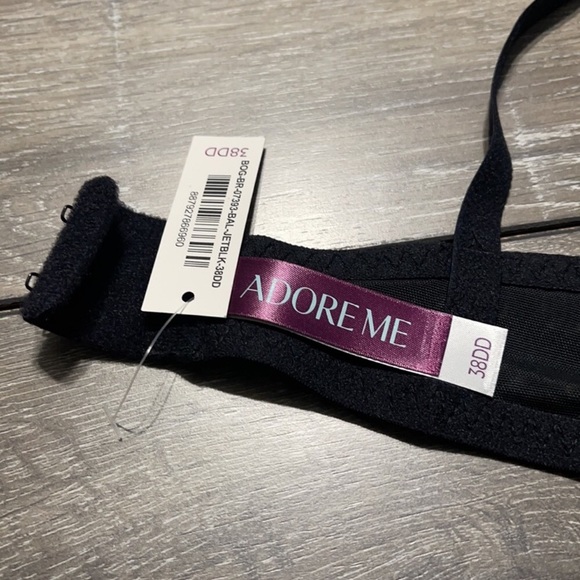 NWT Adore Me Strappy Black Lace 38DD Bra - Picture 4 of 5